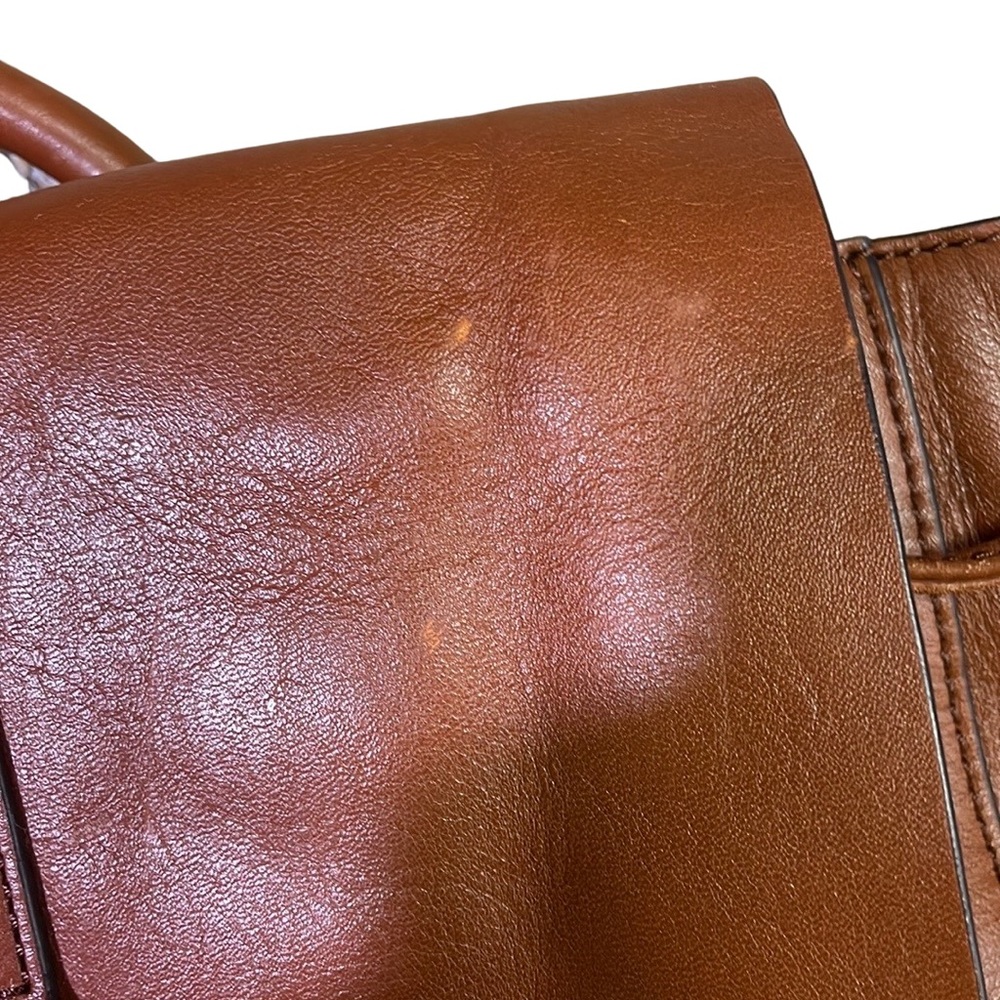 Vera Bradley Brown Leather Backpack - Picture 3 of 7
